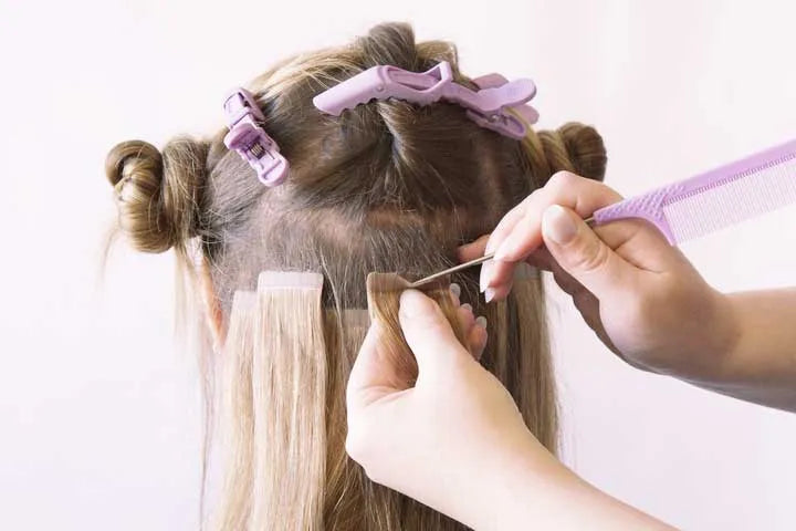 remove hair extensions