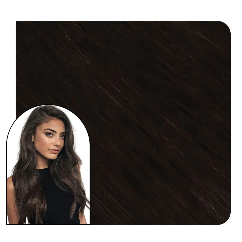 Invisi Tape in Hair Extensions Colombian Cocoa (2)