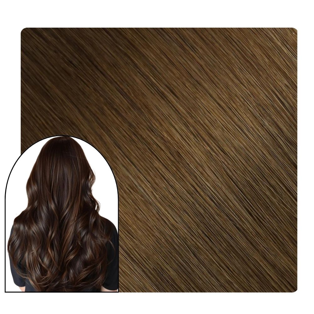 Invisi Tape in Hair Extensions Swiss Chocolate (Brown)-INTACTE