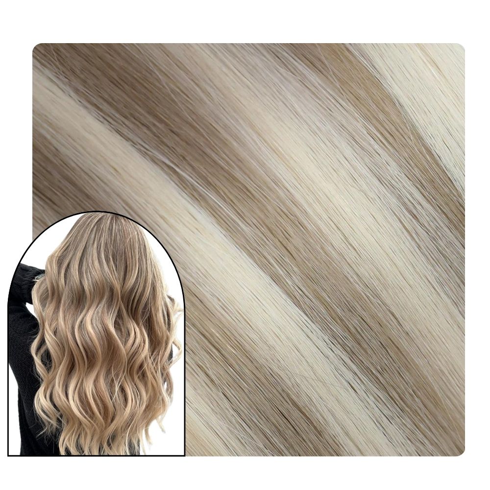 Invisi Tape in Hair Extensions French Creme Brulee (Piano Blonde)-INTACTE