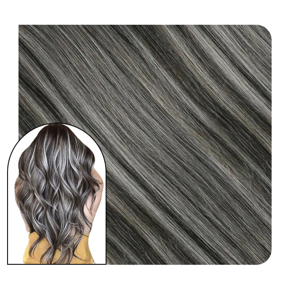 Invisi Tape in Hair Extensions Verona Lace (1B/Silver/1B)