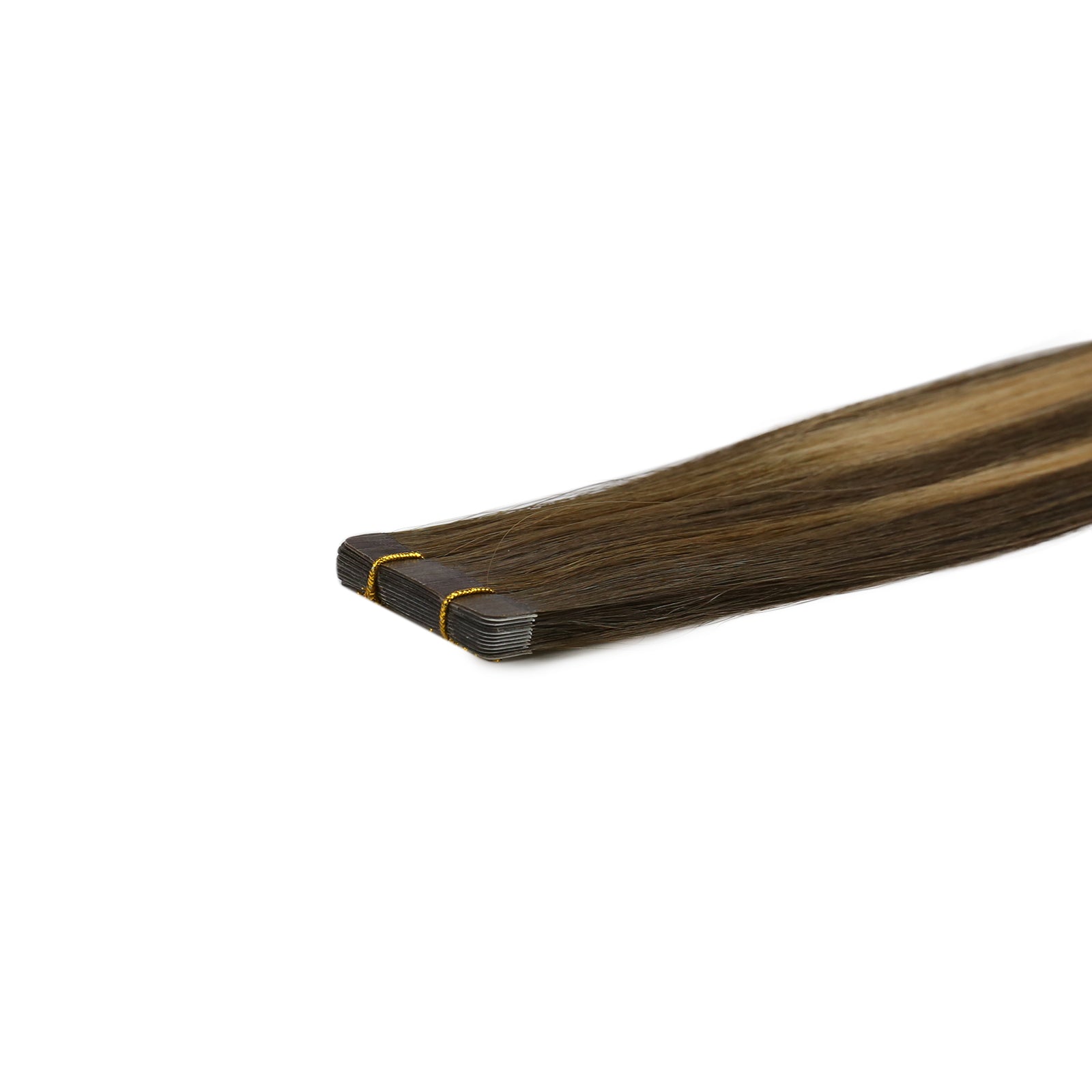 intacte hair Tape in Hair Extensions Balayage Caramel & Black (BM)