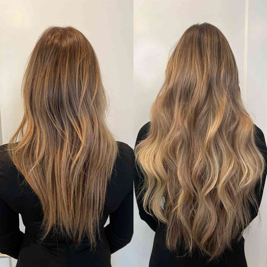 22 Inch Hair Extensions Before and After