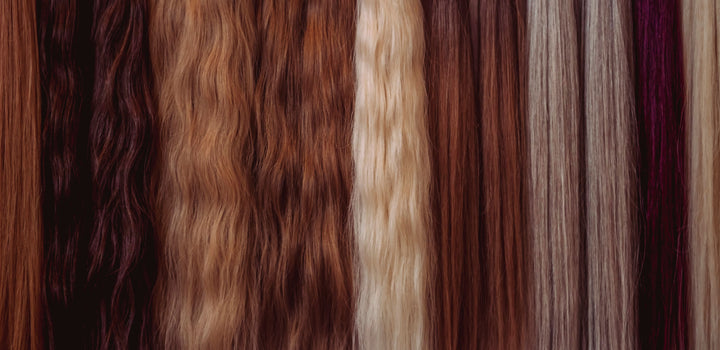 hair extension color wall