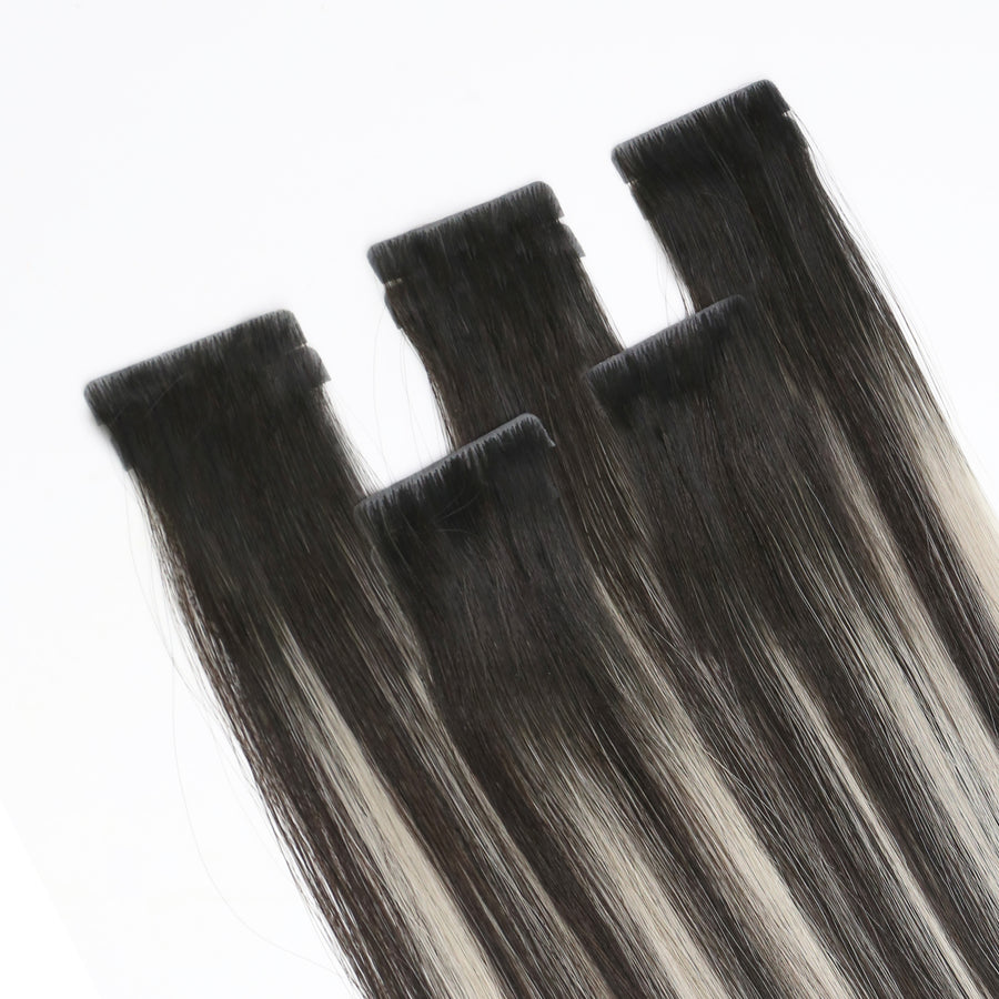 Invisi Tape in Hair Extensions Verona Lace (1B/Silver/1B)